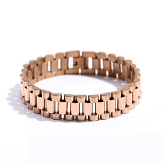 18k stainless steel bracelet for men, fashionable stainless steel strap men's bracelet