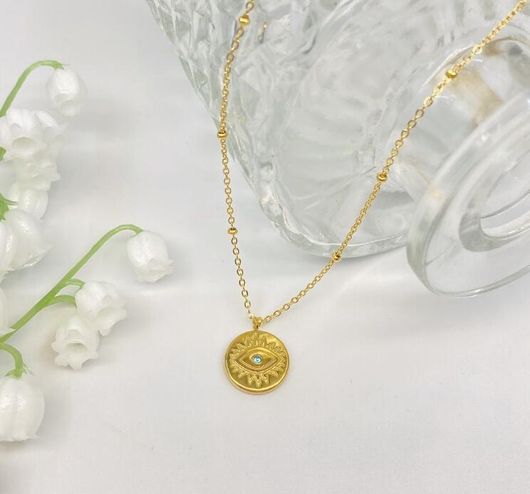 Nostalgia Evil Eye Necklace Religious Jewelry Good Luck Charms Pendants