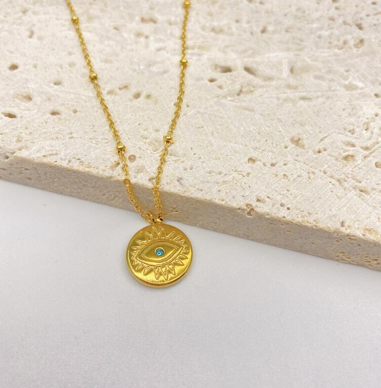 Nostalgia Evil Eye Necklace Religious Jewelry Good Luck Charms Pendants