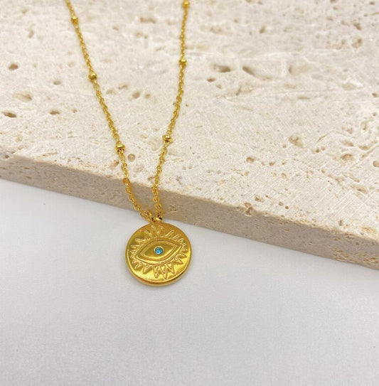 Nostalgia Evil Eye Necklace Religious Jewelry Good Luck Charms Pendants